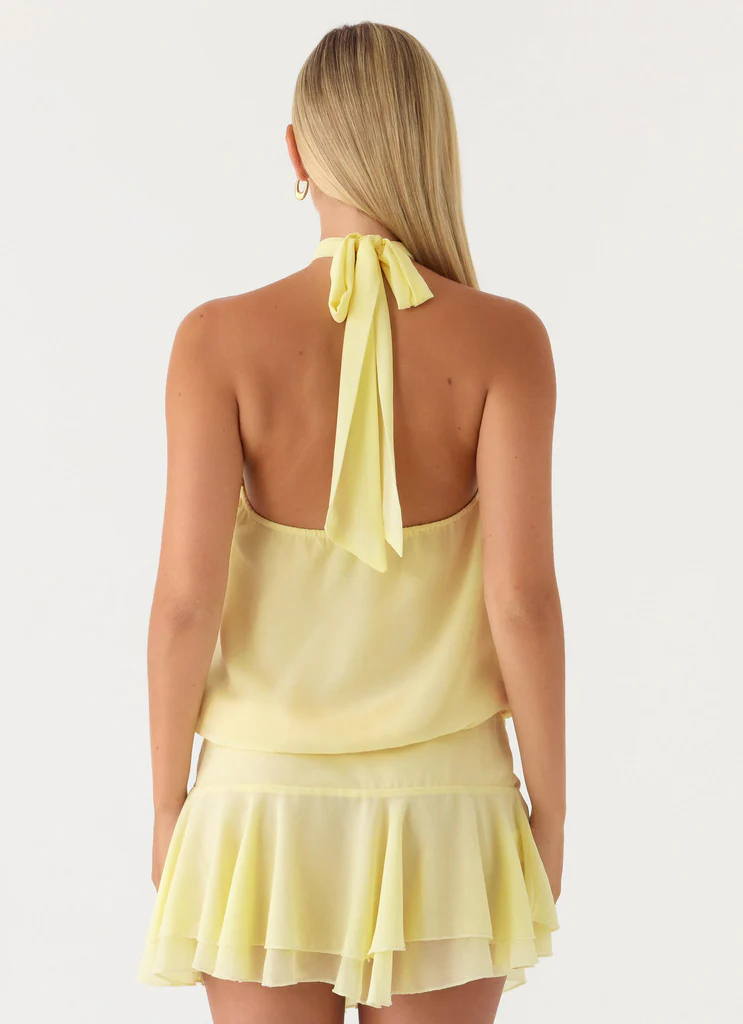 Robe Mini Beginning - Jaune Beurre