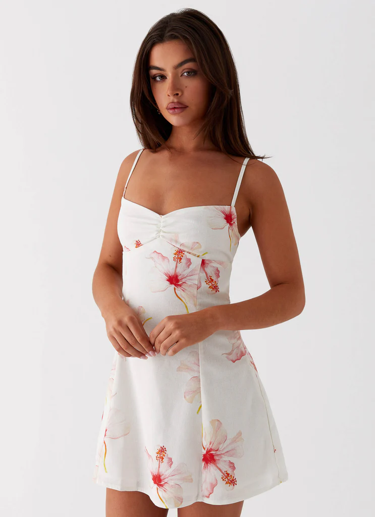 Robe Mini en Lin Isra - Camélia