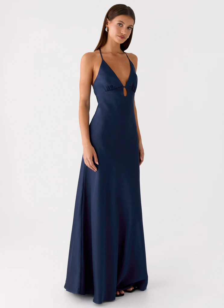 Robe maxi Sundowner - Bleu marine