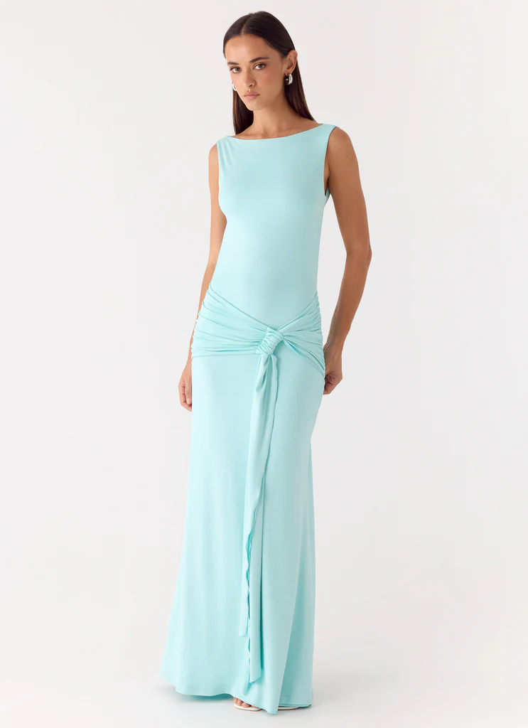 Robe Maxi Fault Line - Aqua