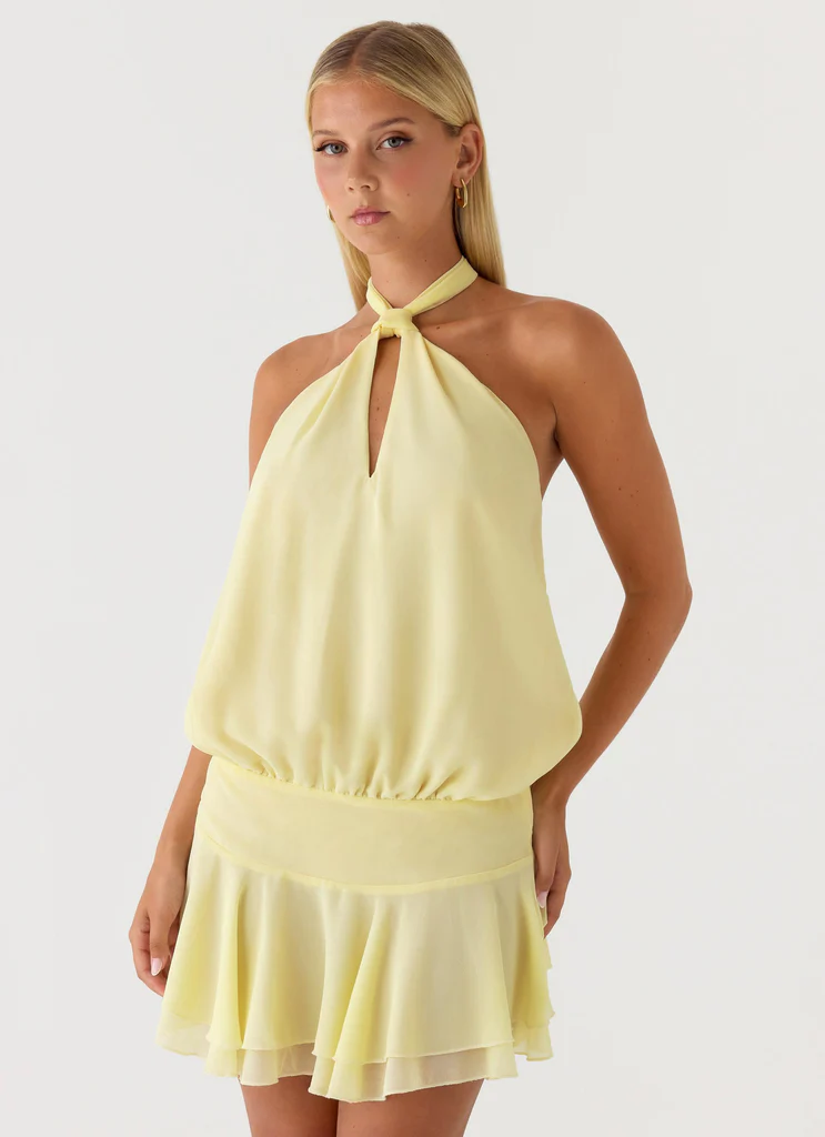 Robe Mini Beginning - Jaune Beurre