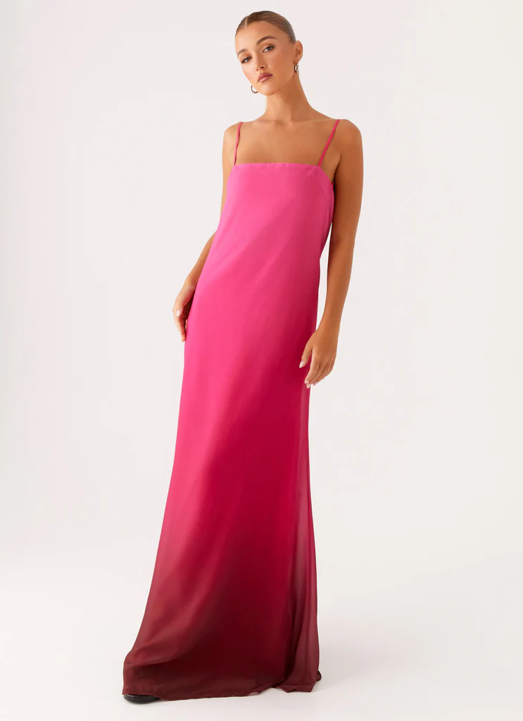 Robe Maxi Marianne - Degré Fuchsia