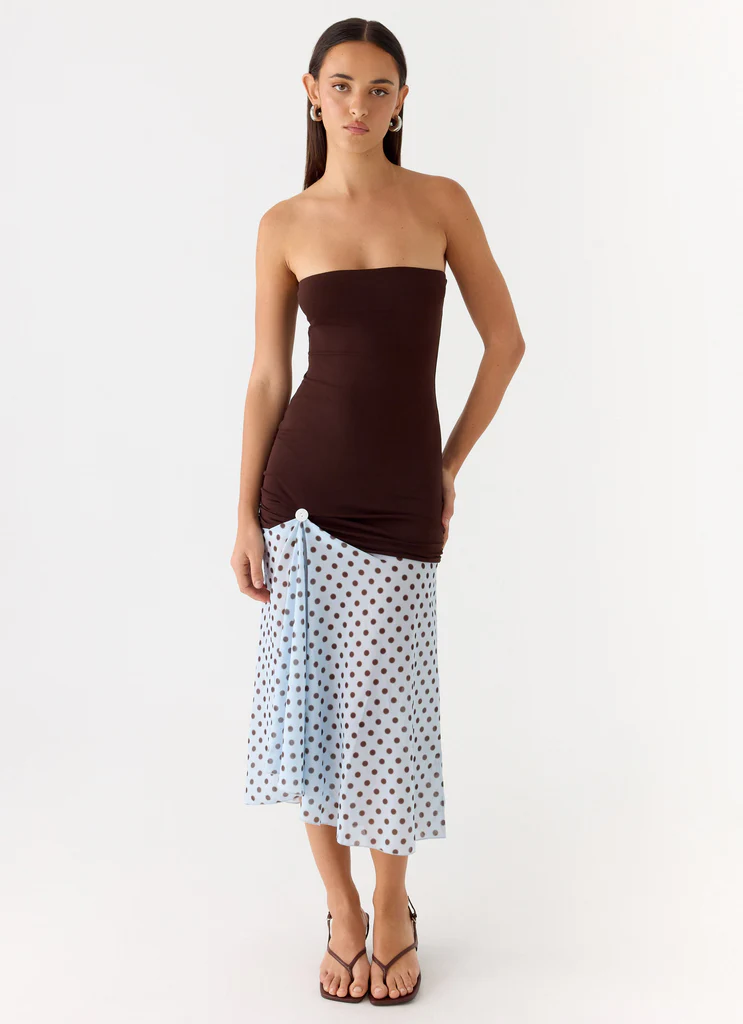 Robe Midi Schell - Tache Chocolat
