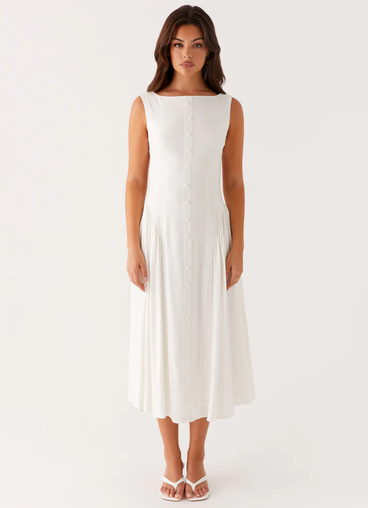 Robe Midi Maylah – Blanc Robe Midi Maylah - Blanc