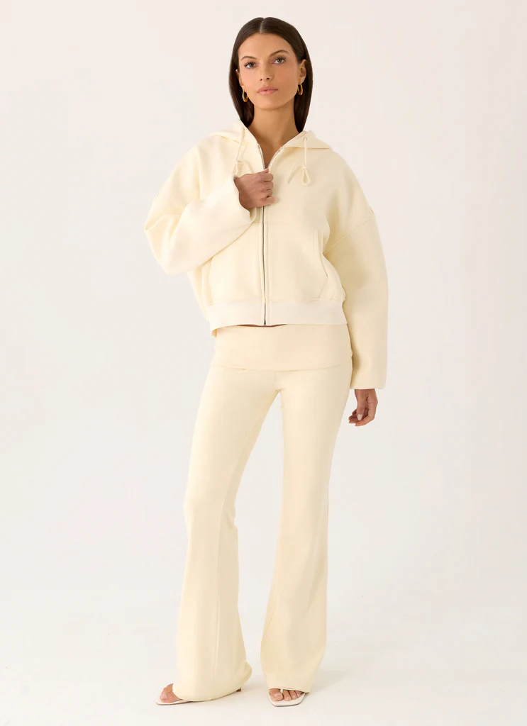 Elio Zip Hoodie - Jaune Bébé