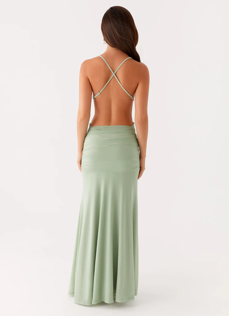 Robe Maxi Norah - Sauge