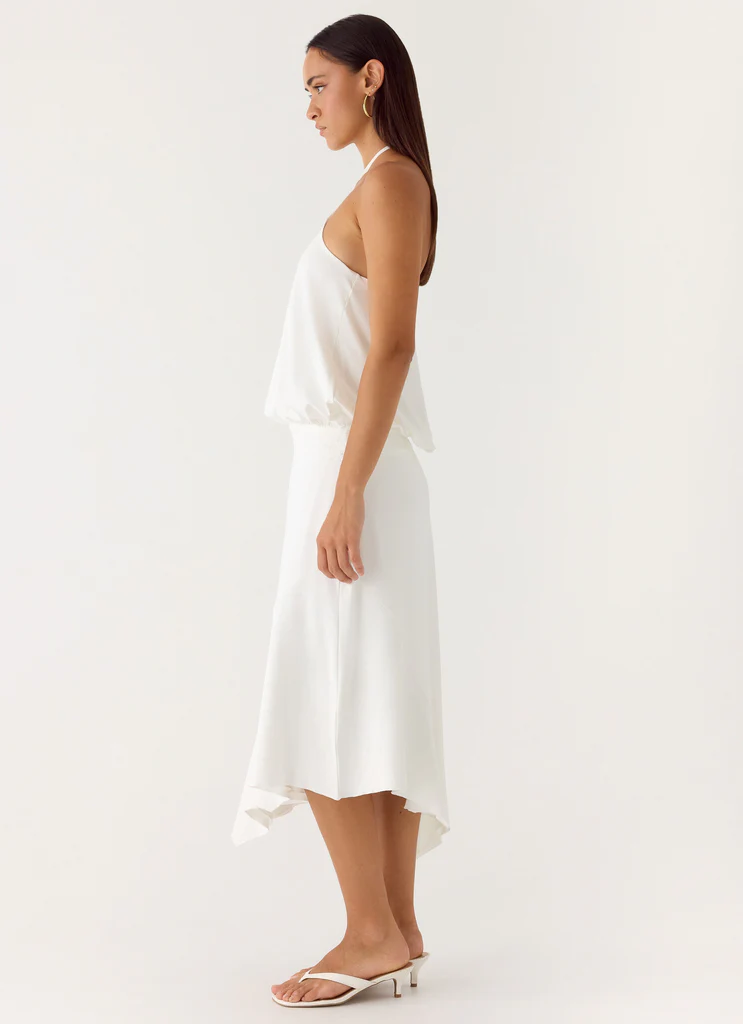 Robe Midi To The Girls - Blanc