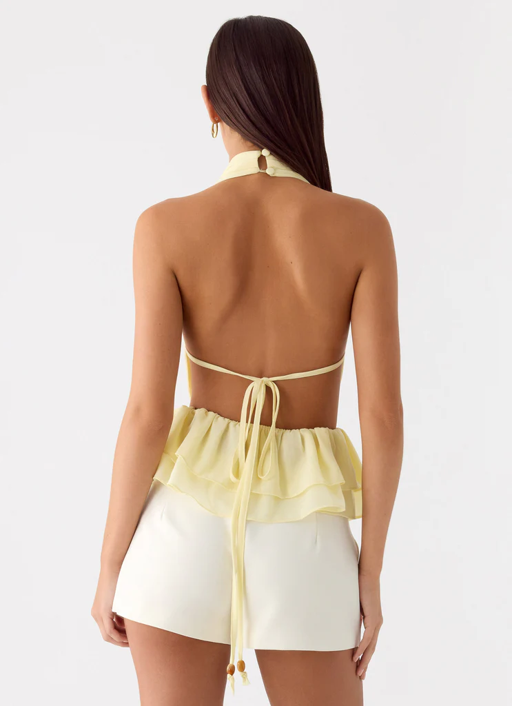Top en Chiffon Kat - Jaune