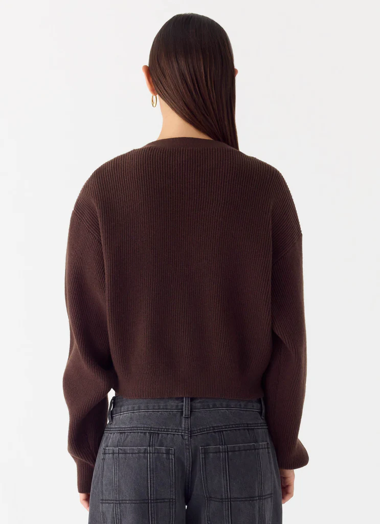 Pull Tricot Ashby - Chocolat