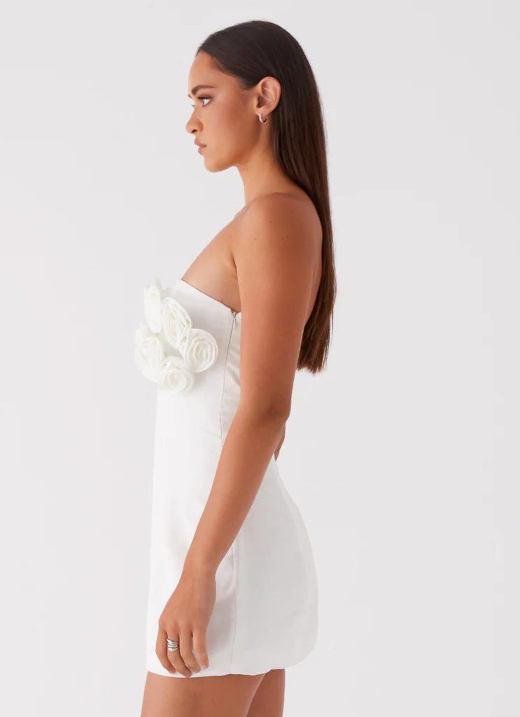 Robe Mini Bouquet Dream - Blanc