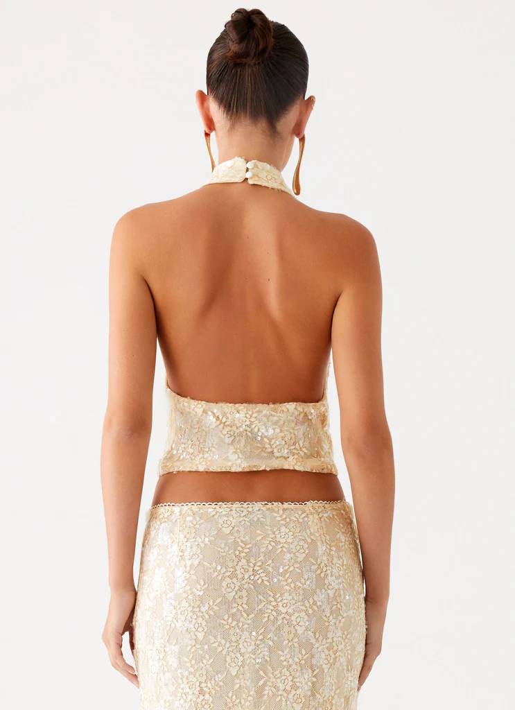 Bling It On Cowl Top - Ivoire