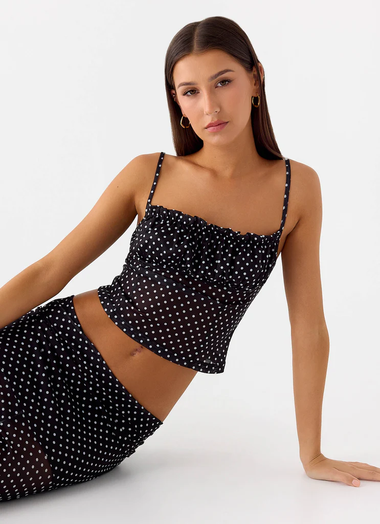 Buffy Top – Pois noirs Buffy Top - Pois noirs