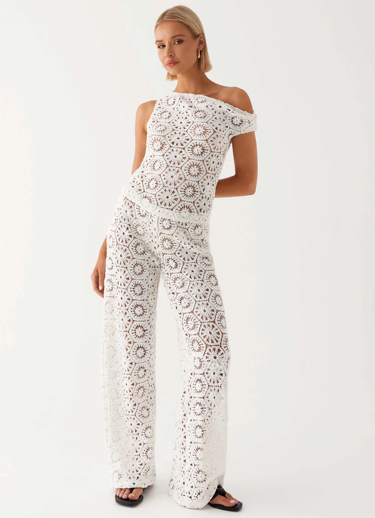 Pantalon Crochet Ibiza – Ivoire Pantalon Crochet Ibiza - Ivoire