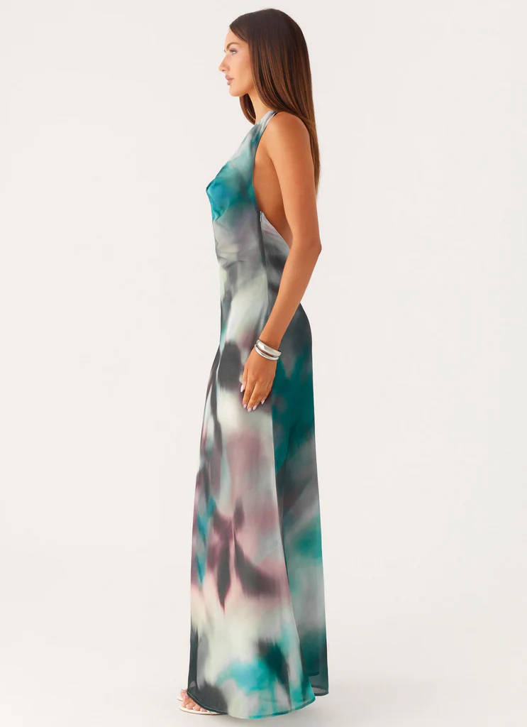 Robe Maxi Lost At Sea - Éclaboussures de Mer