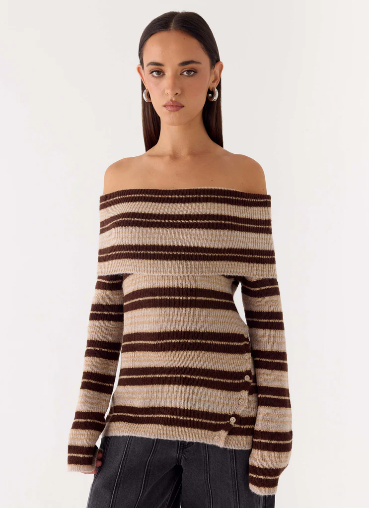 Pull Nichola à mailles - Tan ombré