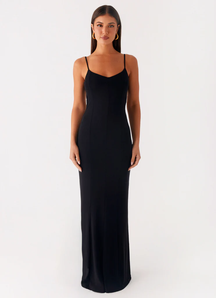 Robe maxi Serene Escape - Noir