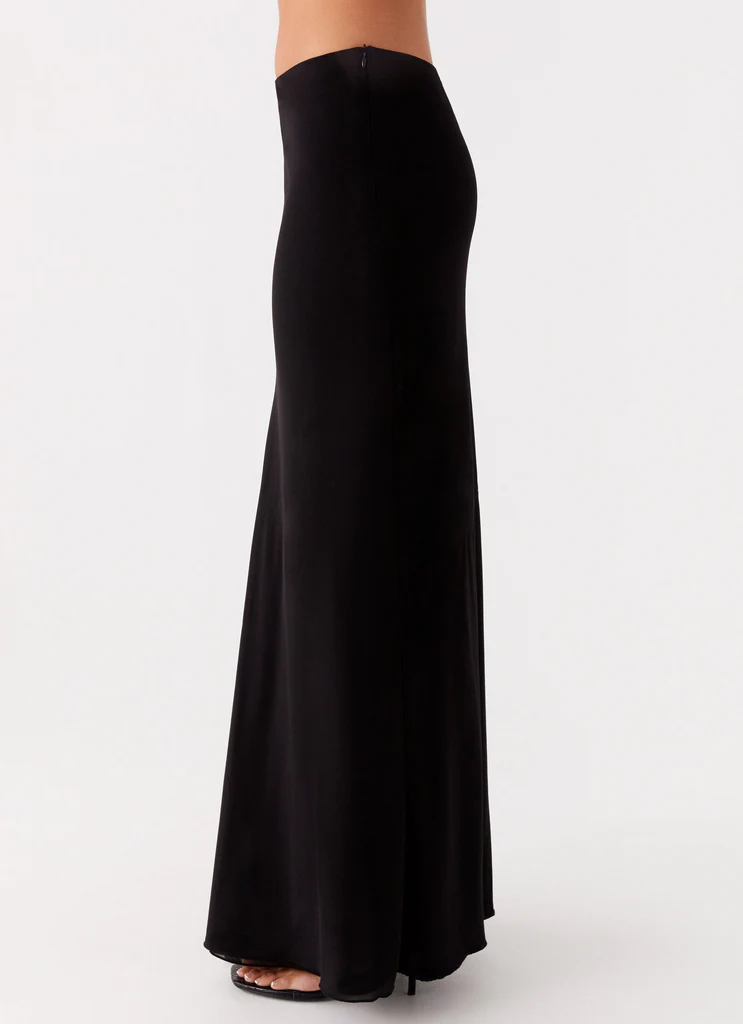 Jupe Maxi Chiffon Michaella - Noir