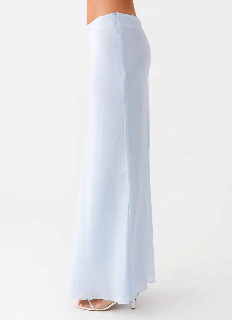 Jupe Maxi Chiffon Michaella - Bleu