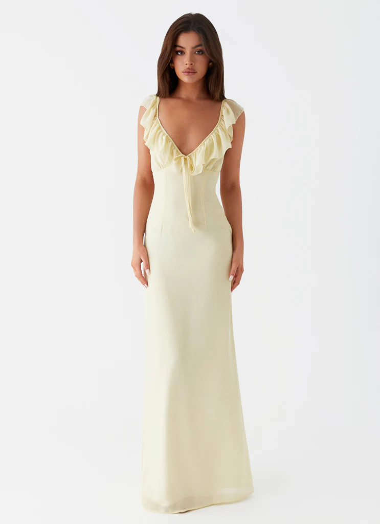 Robe Maxi Silvie - Jaune