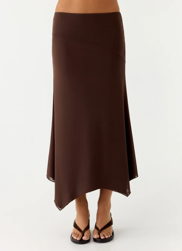 Jupe midi Kerrie Hanky - Chocolat