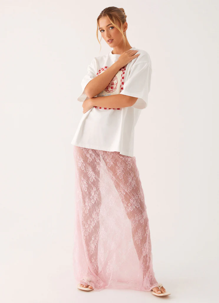 Jupe maxi en dentelle Caden – Rose Jupe maxi en dentelle Caden - Rose