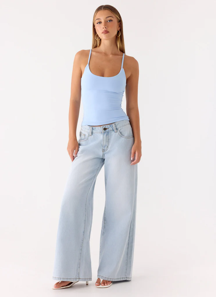 Blondie Tank Top - Bleu