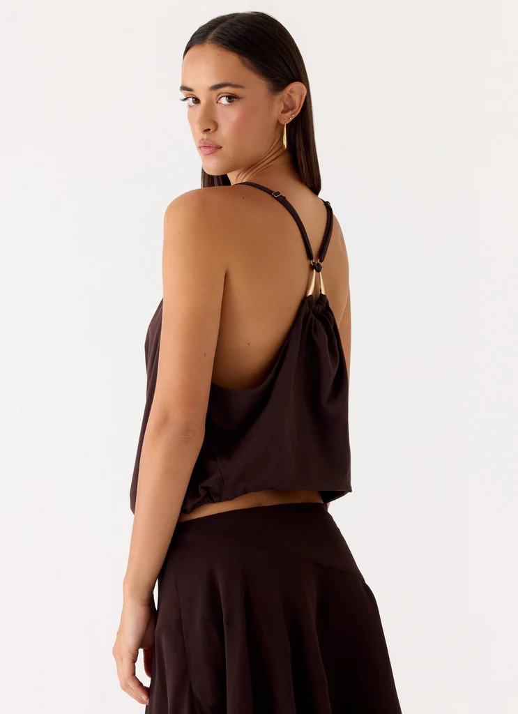 Yaz Top - Chocolate Plum