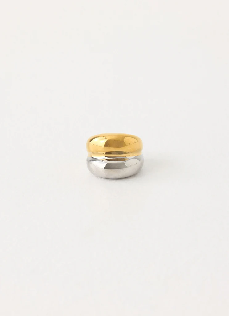 Anneau Hushed Tone - Or/Argent