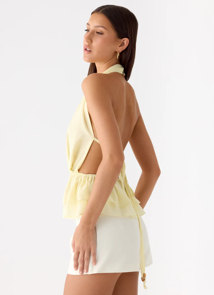 Top en Chiffon Kat - Jaune