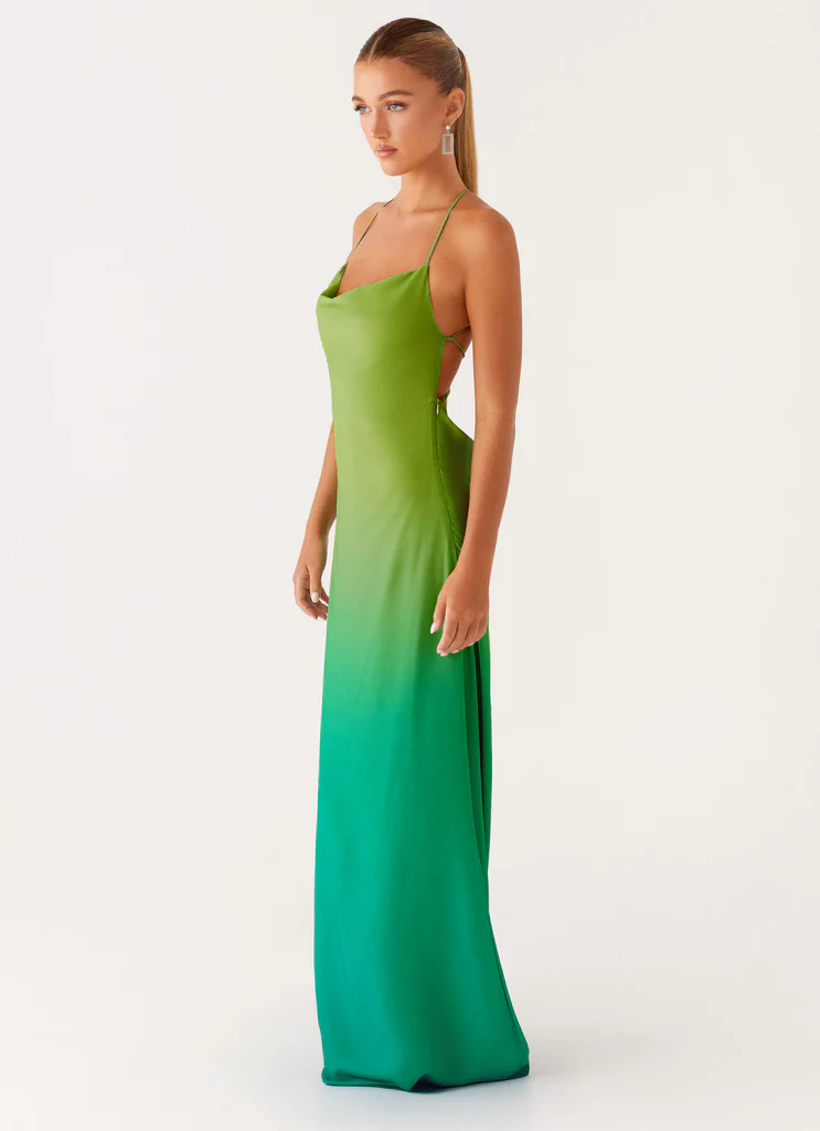 Robe maxi Opposites Attract – Ombré vert Robe maxi Opposites Attract - Ombré vert