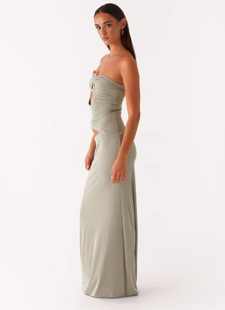 Robe maxi Wild Roses - Sauge