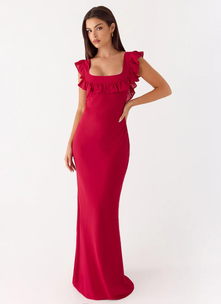 Robe Maxi Malina - Rouge Profond