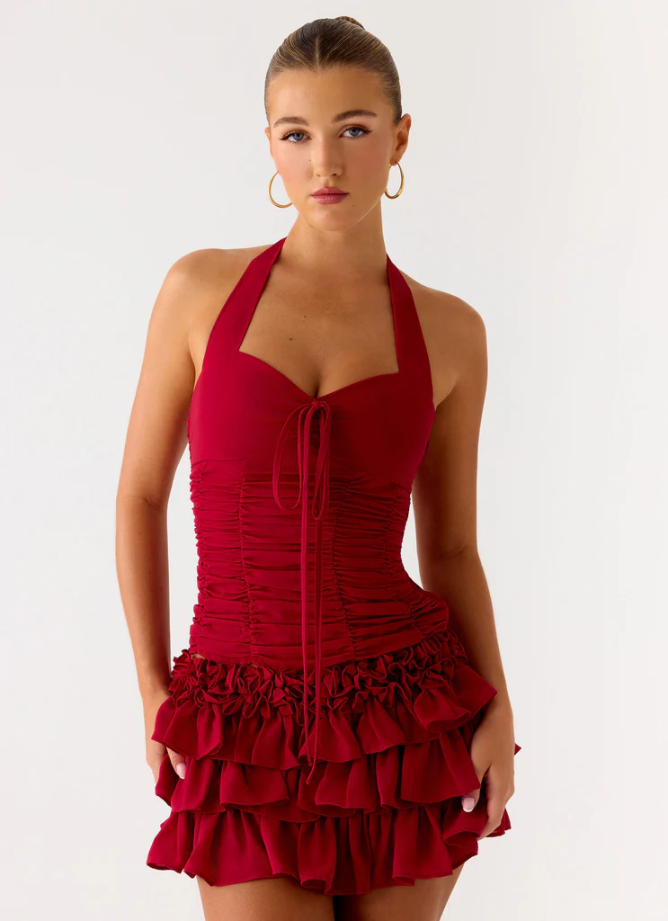 Halter Someone Else - Cerise foncé