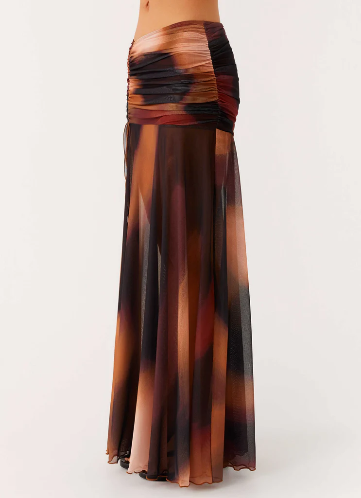 Jupe maxi en maille Stargazer - Dégradé noir