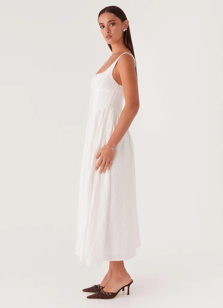 Robe Midi Pascuelle - Blanc
