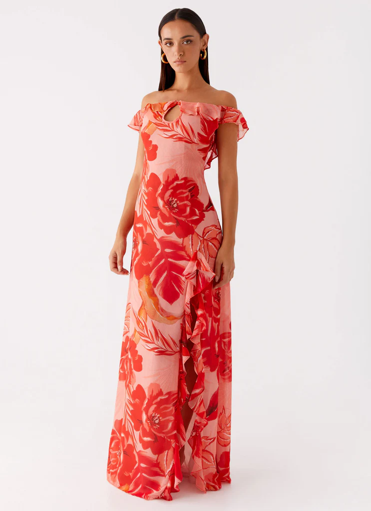 Robe maxi Cassiday - Imprimé Sicily Sunsets