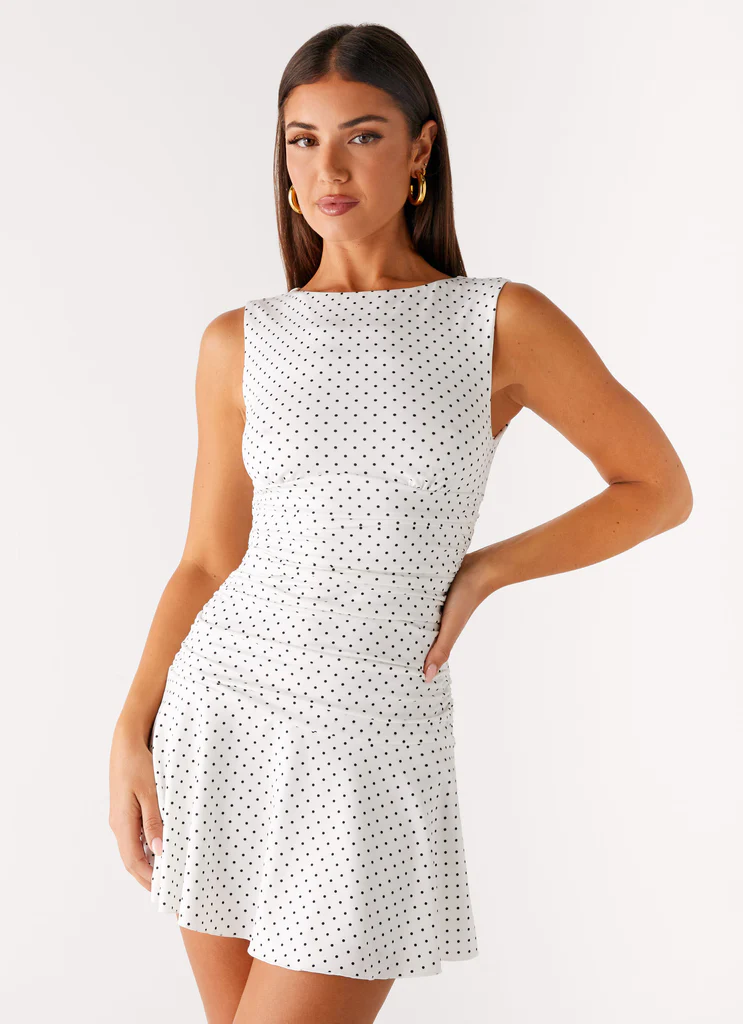 Robe Mini Kelda - Rayures Blanches