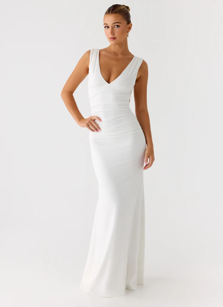 Robe maxi Cherry Sky – Blanc Robe maxi Cherry Sky - Blanc