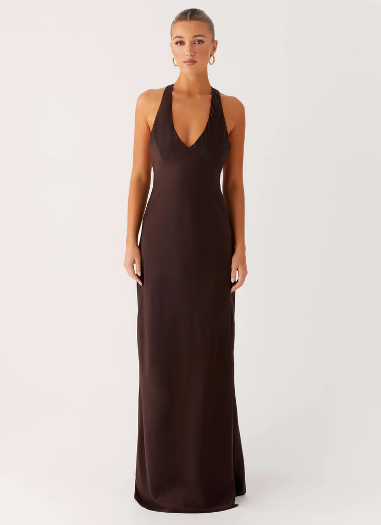 Robe Maxi Angie - Chocolat
