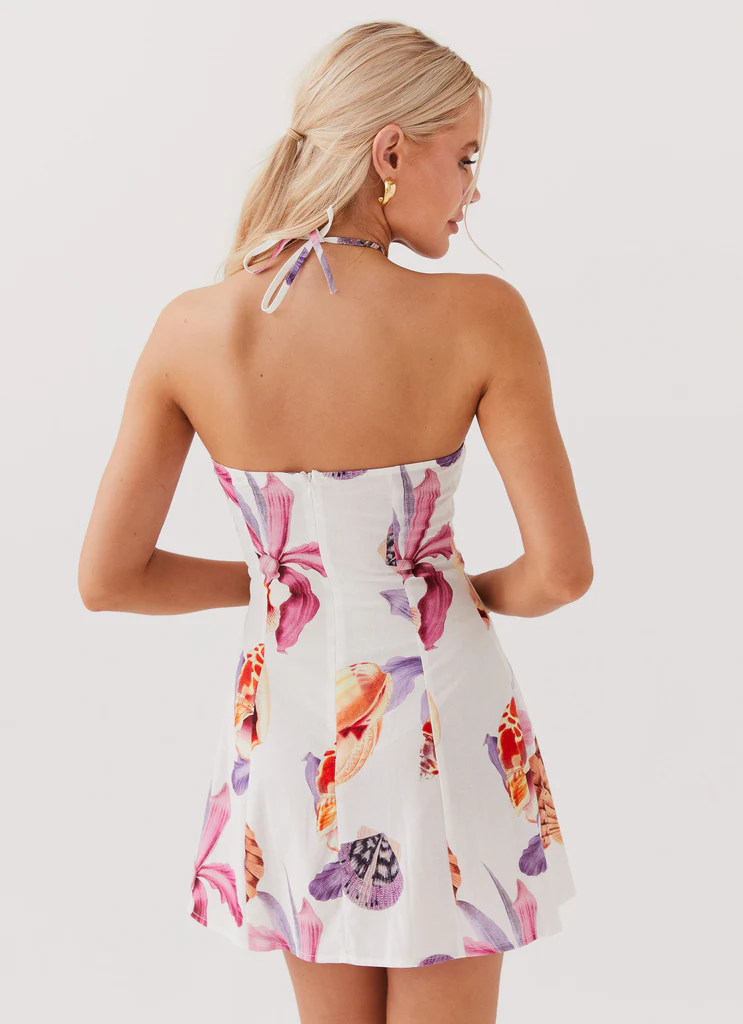 Robe Mini Linon Hamptons Haven - Bouquet de Plage
