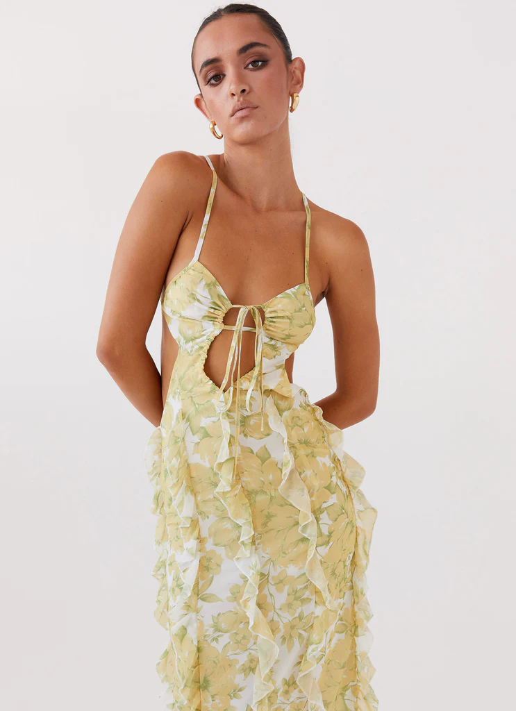 Robe maxi à volants Sunset Kisses - Narcisse