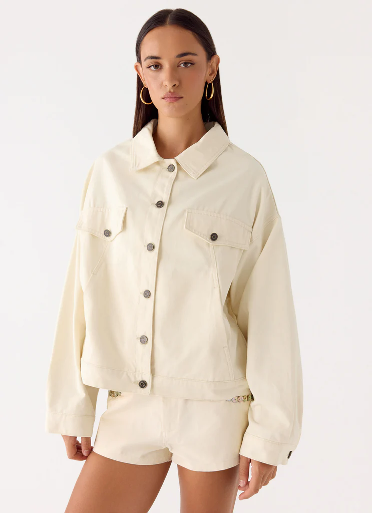 Veste Lewis Drill - Ivoire