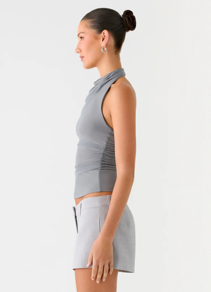 Top Rosana Halter - Gris