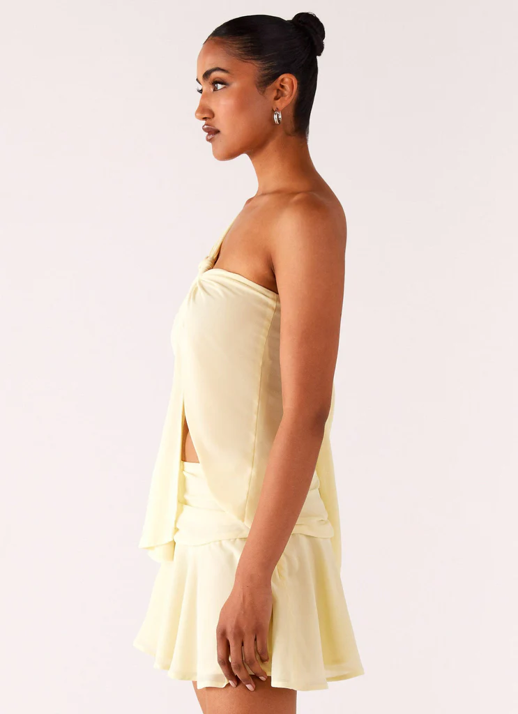 Délice Moi Top Asymétrique - Jaune