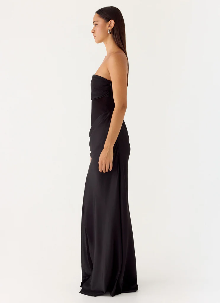 Robe maxi Champagne Skies - Noir
