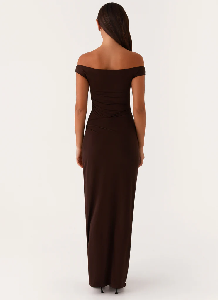 Robe maxi Amerie - Chocolat