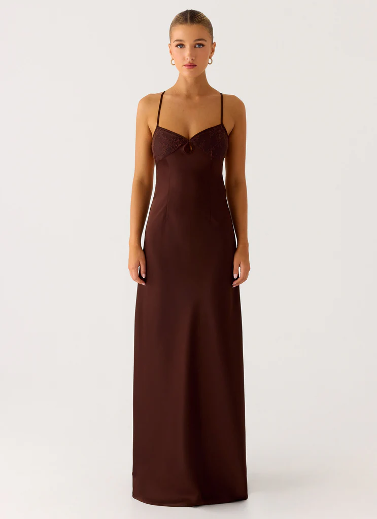 Robe Maxi Joanie - Chocolat