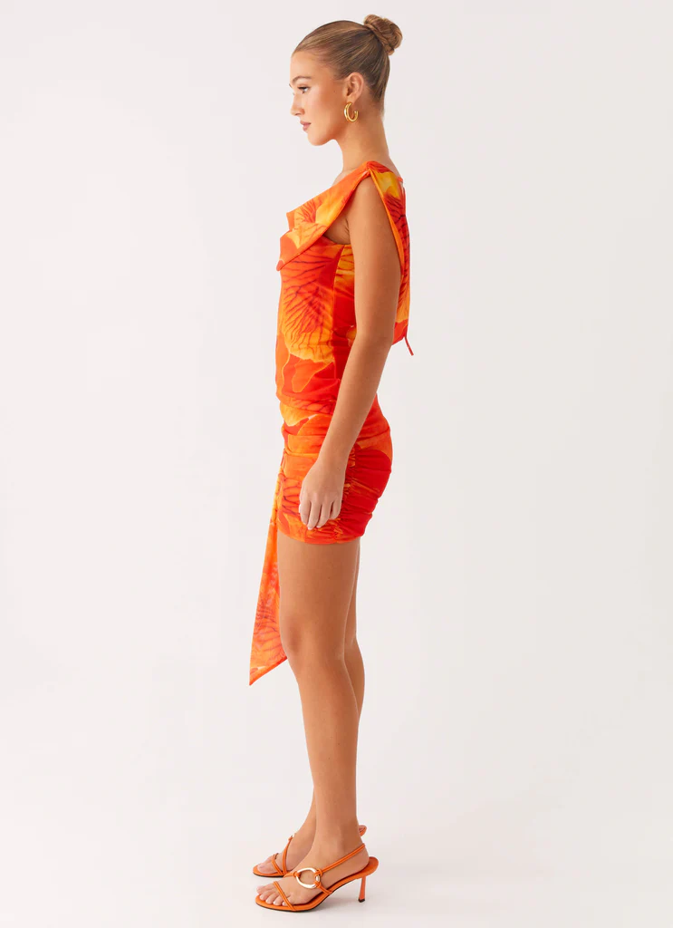 Robe Mini Bonheur - Orange Serein