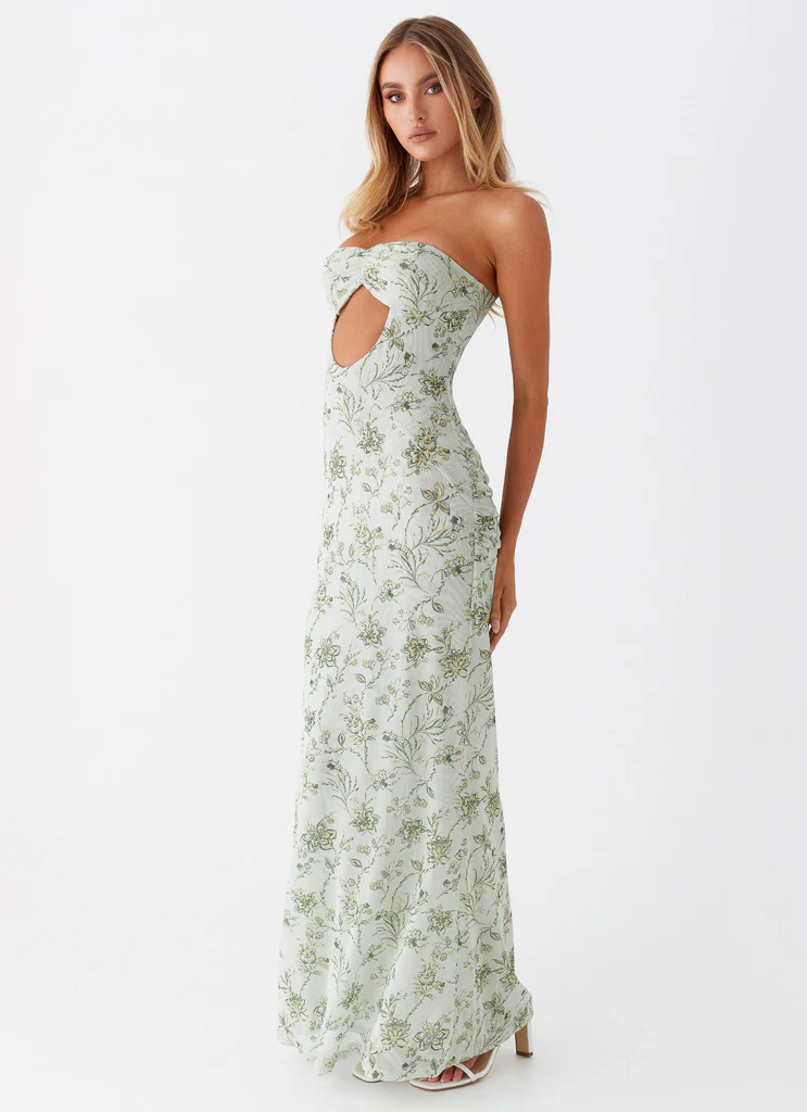 Robe Maxi Dearest – Fleurs Sage Robe Maxi Dearest - Fleurs Sage