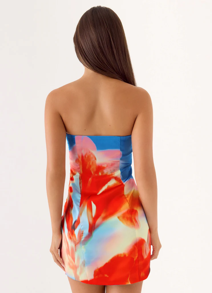 Robe Mini Sans bretelles Yuha - Petal du crépuscule